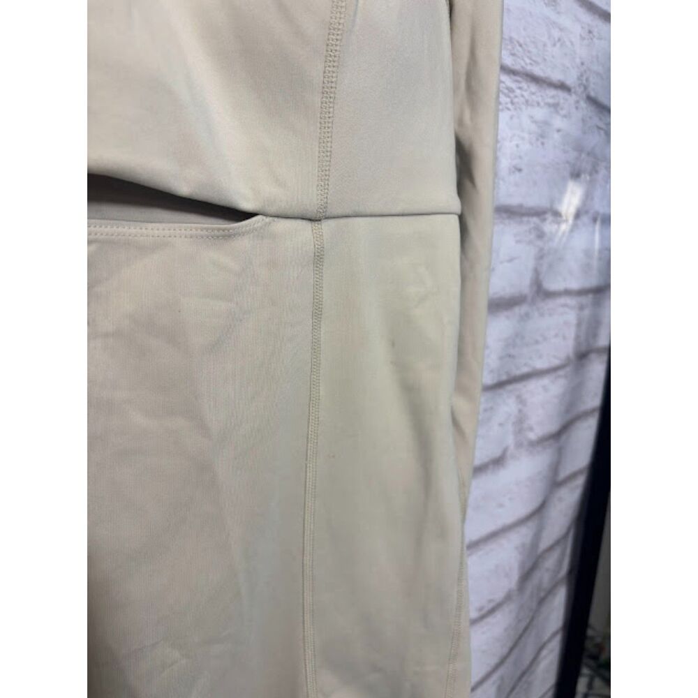 Girlfriend Collective Kelsey seamed unitard size XXL Beige Light Tan Workout Set - Picture 2 of 6